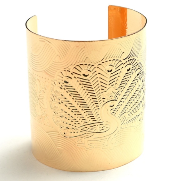 C.C. Boutique Jewelry - 1 LEFT! NWT Metal Peacock Boho Solid Cuff Bracelet